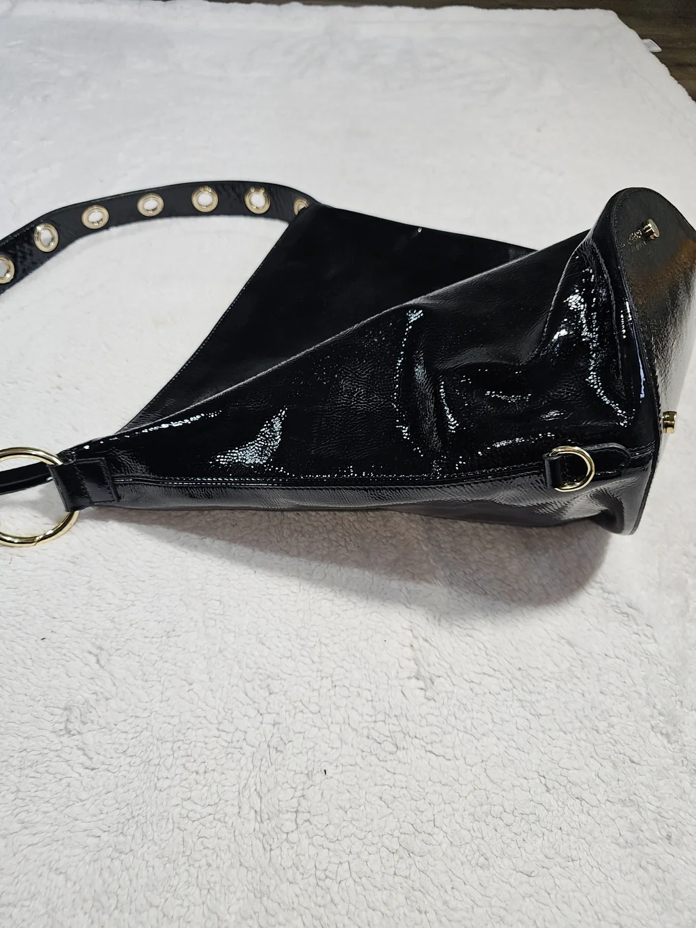 CLAUDIA FIRENZE of Italy Patent Bucket, Shoulder Bag.